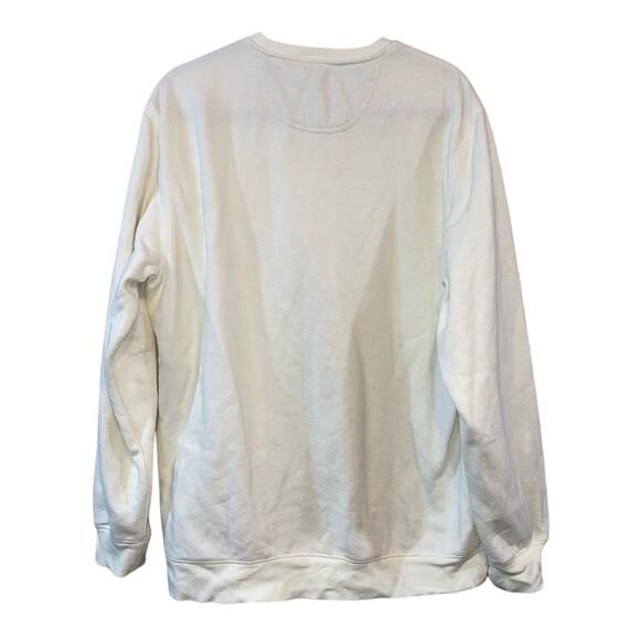 Izod Off White Cream Sweatshirt - Picture 3 of 7